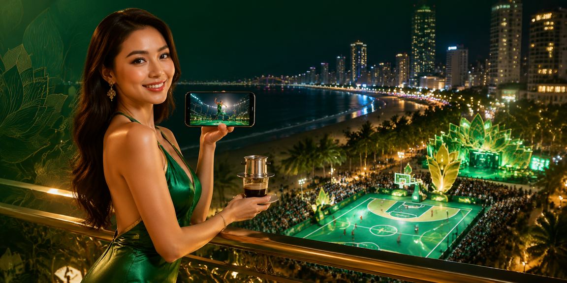 Người xem bóng rổ tại Đà Nẵng theo dõi kèo cược cùng ly cà phê buổi sáng