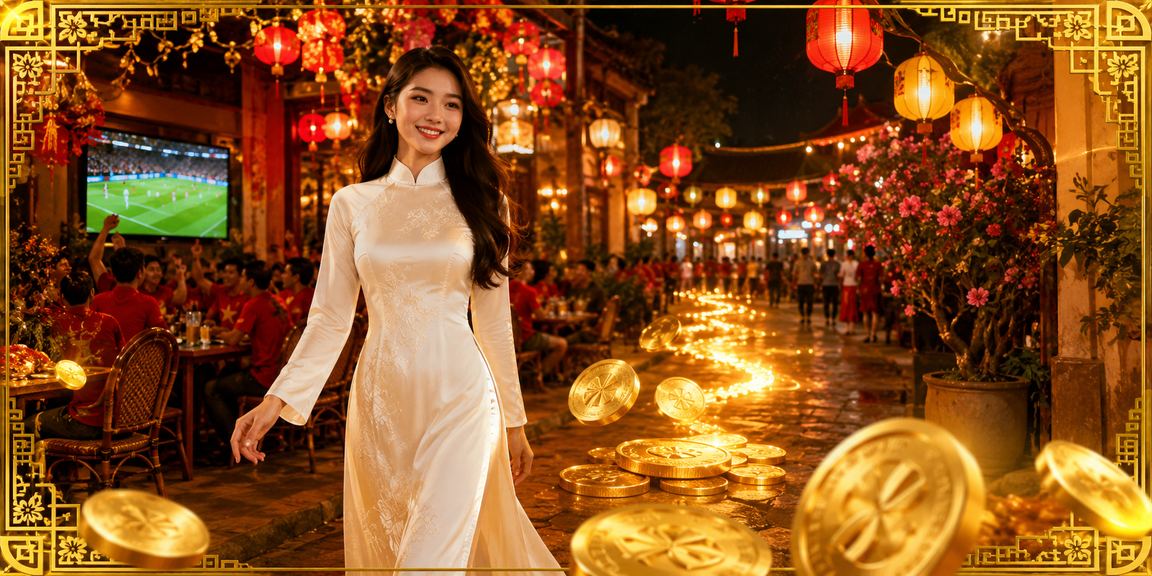 Người phụ nữ Hà Nội mặc áo dài đăng ký tài khoản trực tuyến và nhận thưởng chào mừng